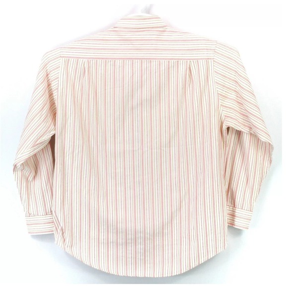 Geoffrey Beene Mens Button Up LS Collared Shirt Size Large Multicolor Striped - Picture 2 of 4